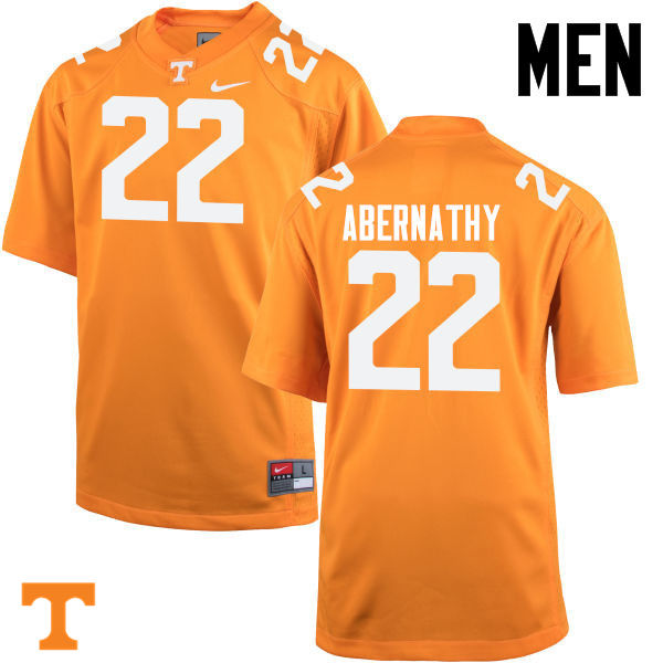 Men #22 Micah Abernathy Tennessee Volunteers College Football Jerseys-Orange